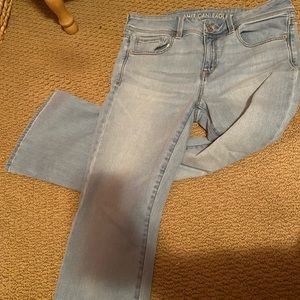 American Eagle stonewash bootcut jeans, 10 short